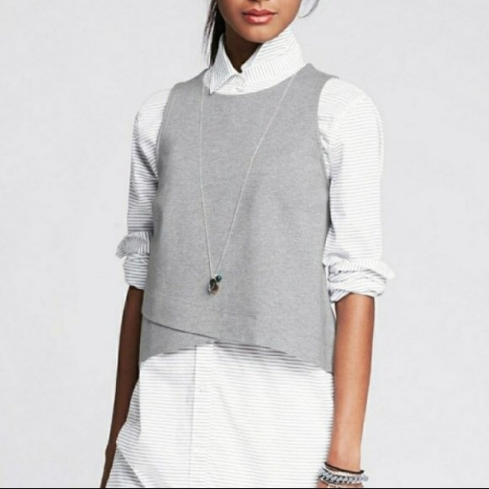 Banana Republic vest, size M, grey